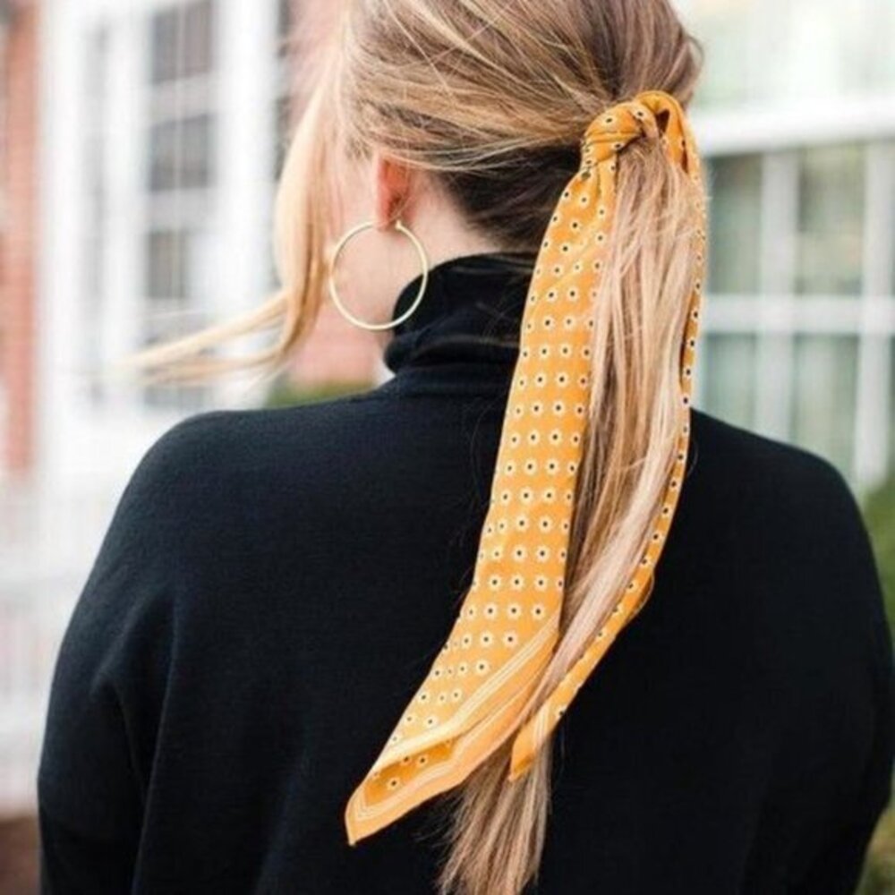 NWOT *Madewell* Women's Silk Bandana! Yellow